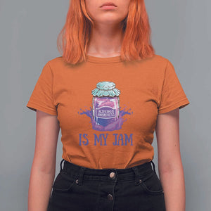Alzheimer Is My Jam T Shirt For Women Awareness Support Funny Saying Quotes Grape Jar TS11 Orange Print Your Wear