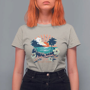 Summer Beach T Shirt For Women Vintage Aloha Summer 2024 Wailea Hibiscus Flower TS11 Sand Print Your Wear