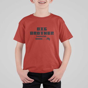 Big Brother T Shirt For Kid Loading Game Console TS11 Red Print Your Wear
