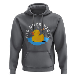 Rubber Ducky Hoodie Big Duck Vibes Cute Surfing Ocean Waves Summer Vacation TS11 Charcoal Print Your Wear