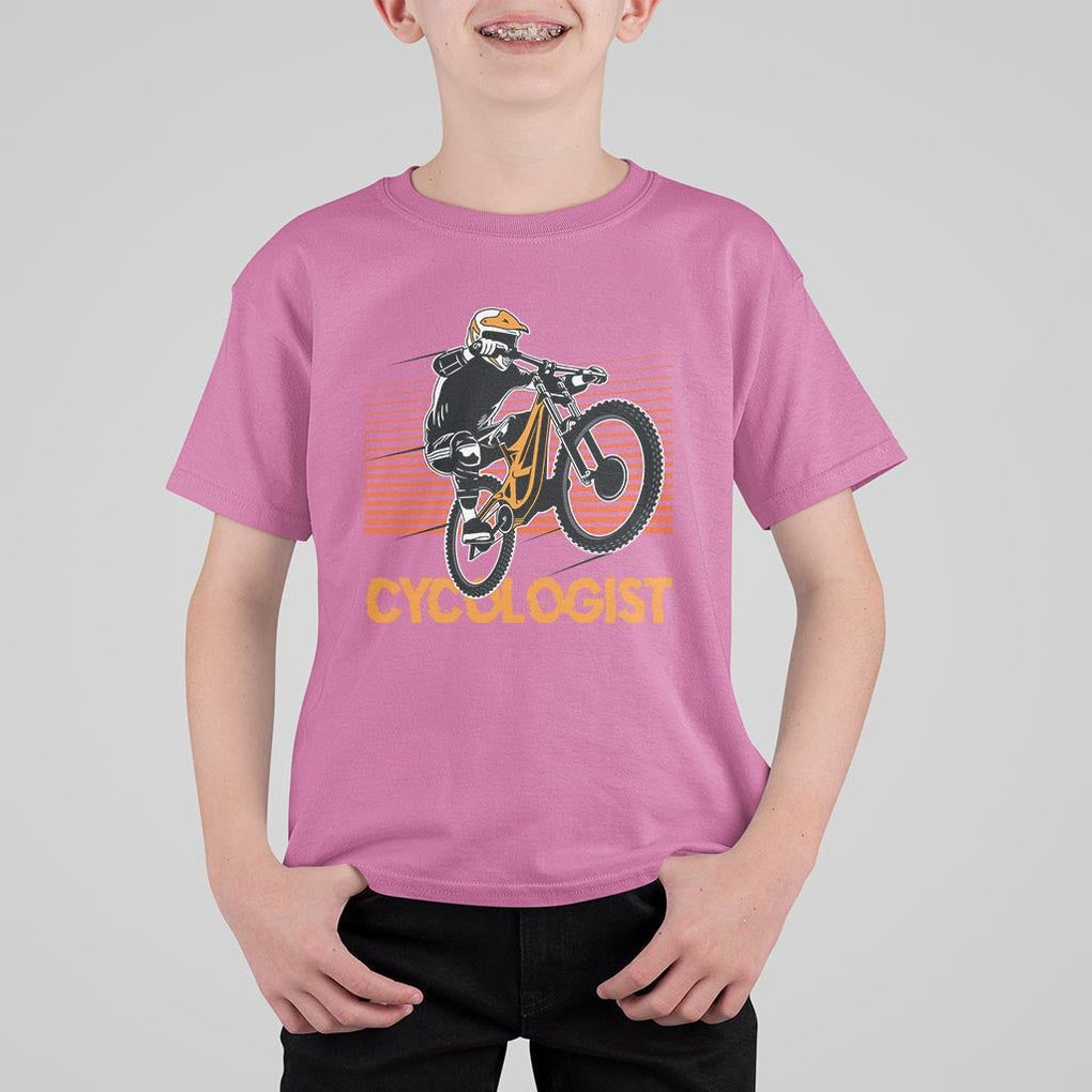 Funny Cycologist T Shirt For Kid Cycling Lover Cycle Team Rider Cyclist TS11 Azalea Print Your Wear