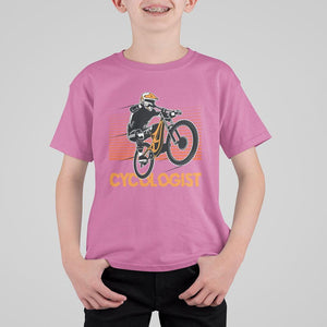 Funny Cycologist T Shirt For Kid Cycling Lover Cycle Team Rider Cyclist TS11 Azalea Print Your Wear