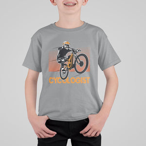 Funny Cycologist T Shirt For Kid Cycling Lover Cycle Team Rider Cyclist TS11 Sport Gray Print Your Wear