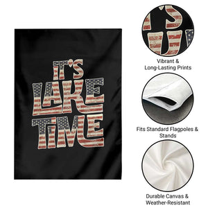Funny It's Lake Time Garden Flag Patriotic Boater American Flag USA 4th of July TS11 Print Your Wear