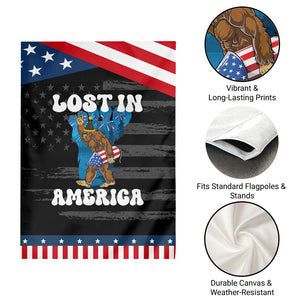 Funny 4th Of July Bigfoot Lost In America Garden Flag Patriotic Sasquatch Rocket Footprint Fireworks TS11 Print Your Wear