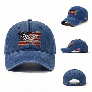 Funny Merica Since 1776 Washed Cotton Baseball Cap 4th of July Beer Lover American Flag TS11 Washed Cap Universal Fit Royal Blue Print Your Wear