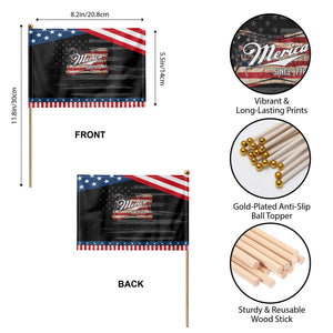 Funny Merica Since 1776 Patriotic Handheld Flag 4th of July Beer Lover American Flag TS11 Print Your Wear
