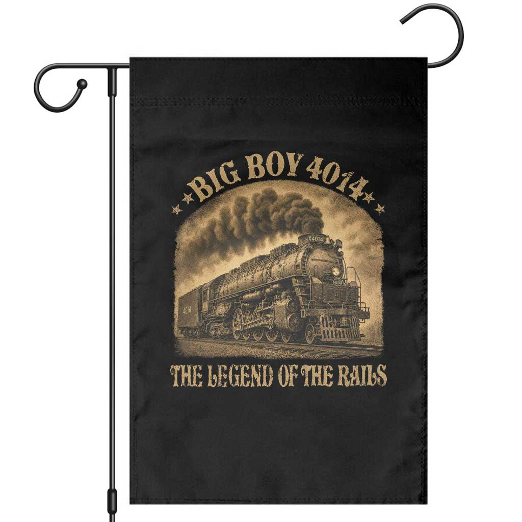 Steam Locomotive Legend of The Rails Train Garden Flag