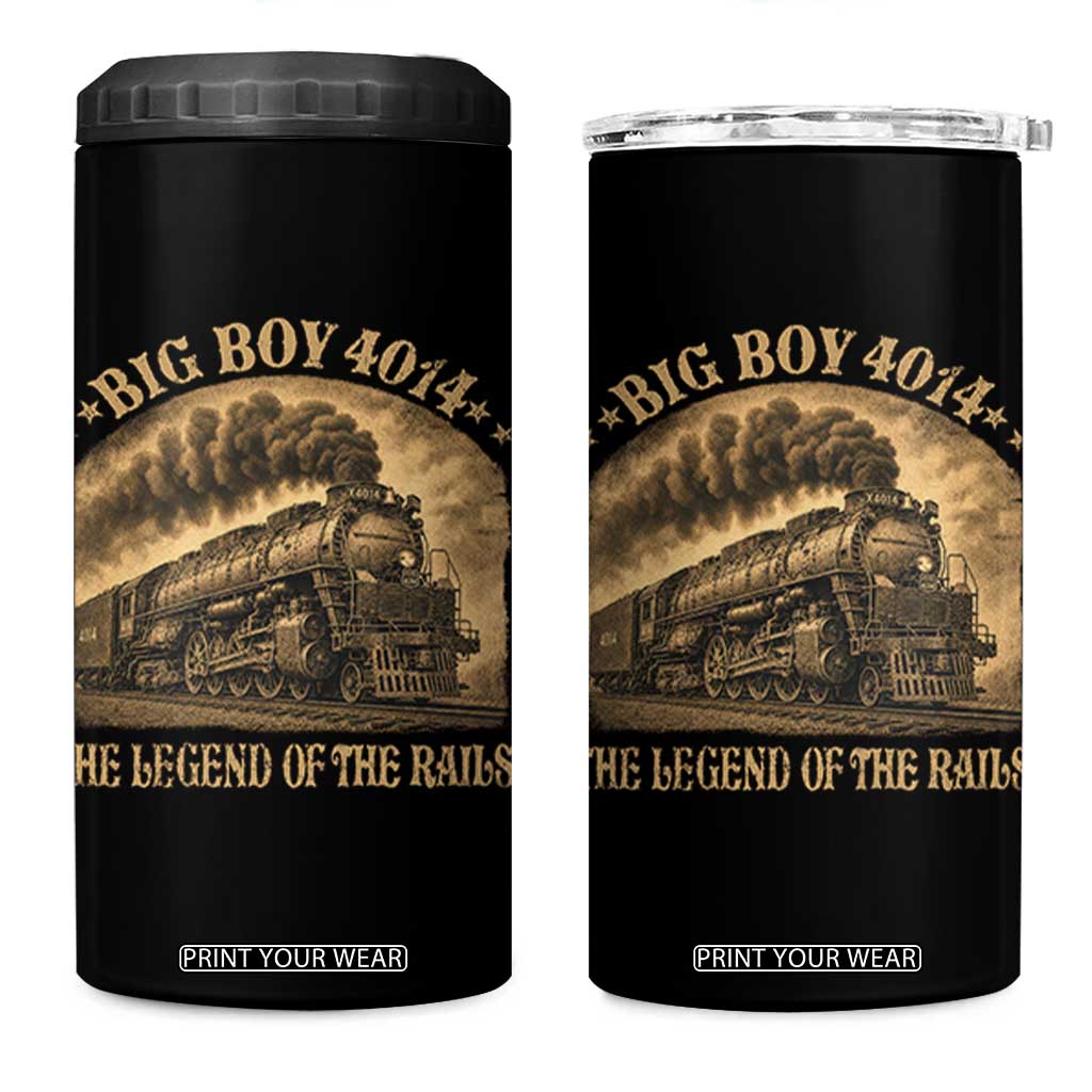 Steam Locomotive Legend of The Rails Train 4 in 1 Can Cooler Tumbler