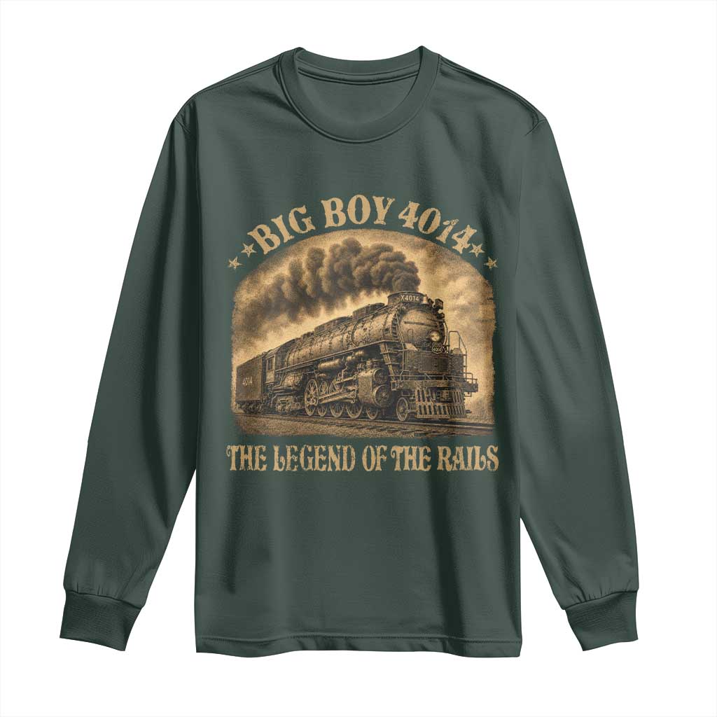 Steam Locomotive Legend of The Rails Train Long Sleeve Shirt