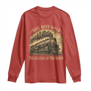 Steam Locomotive Legend of The Rails Train Long Sleeve Shirt