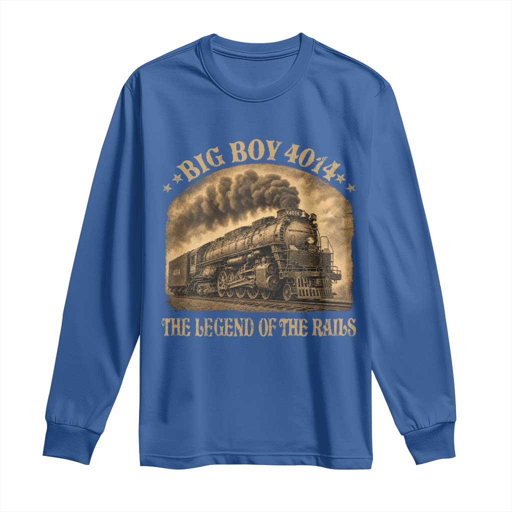 Steam Locomotive Legend of The Rails Train Long Sleeve Shirt