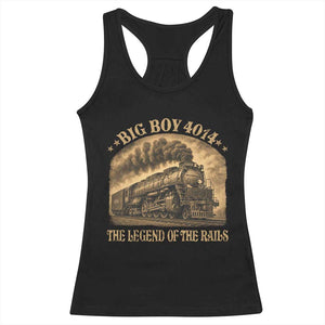 Steam Locomotive Legend of The Rails Train Racerback Tank Top