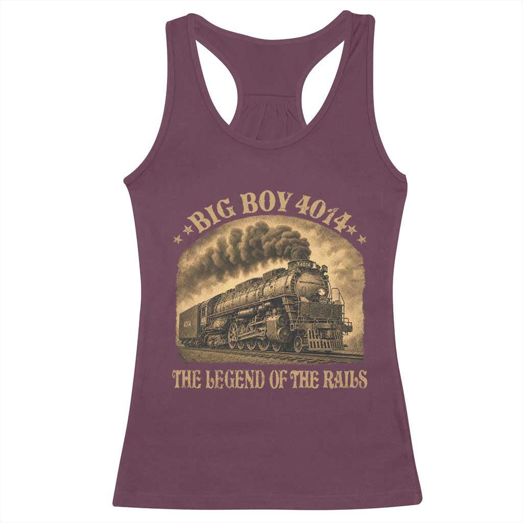 Steam Locomotive Legend of The Rails Train Racerback Tank Top