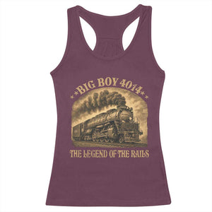 Steam Locomotive Legend of The Rails Train Racerback Tank Top