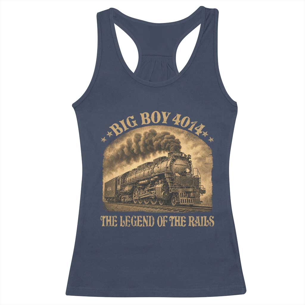 Steam Locomotive Legend of The Rails Train Racerback Tank Top