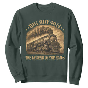 Steam Locomotive Legend of The Rails Train Sweatshirt