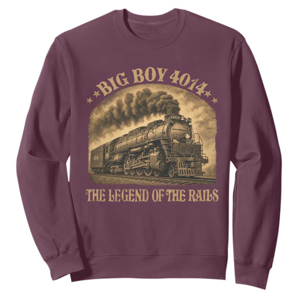Steam Locomotive Legend of The Rails Train Sweatshirt