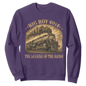 Steam Locomotive Legend of The Rails Train Sweatshirt