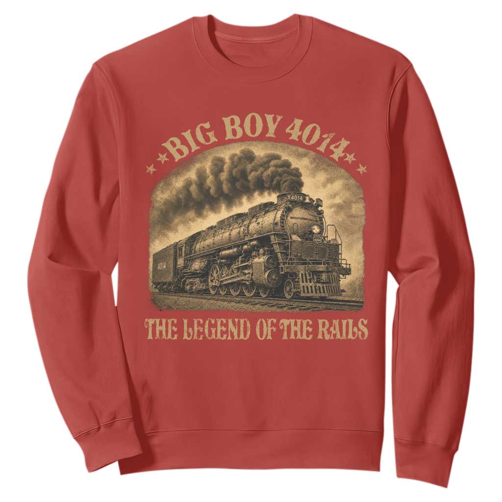 Steam Locomotive Legend of The Rails Train Sweatshirt