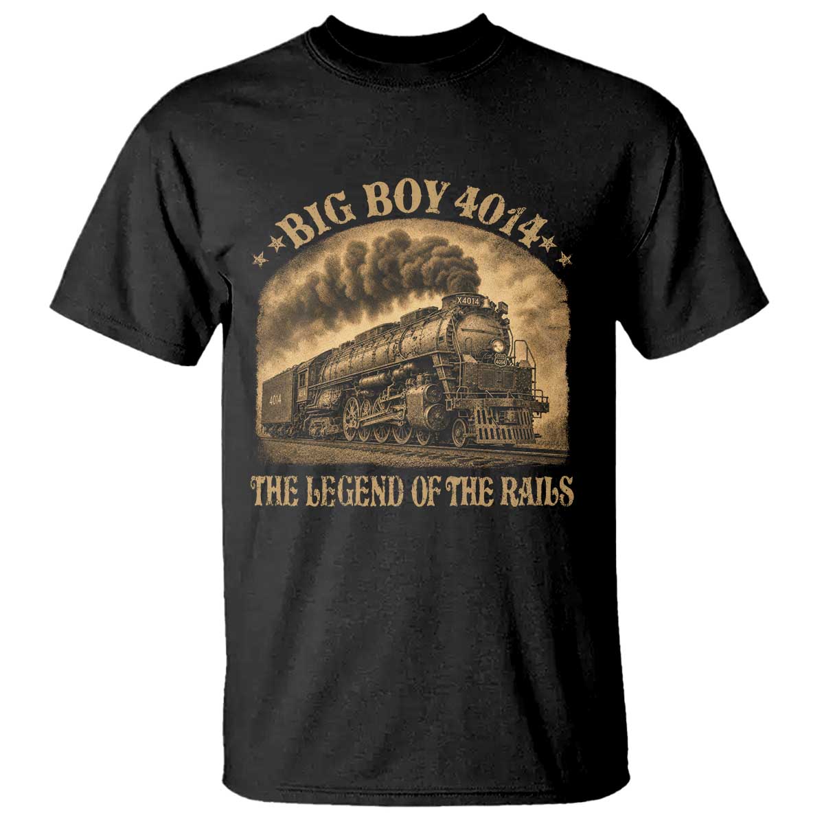 Steam Locomotive Legend of The Rails Train T Shirt
