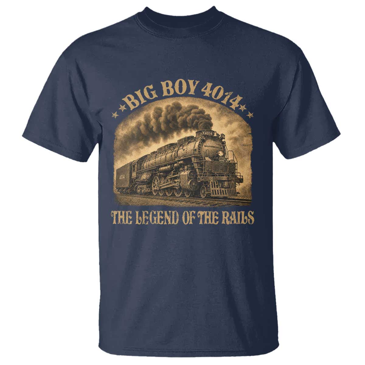 Steam Locomotive Legend of The Rails Train T Shirt