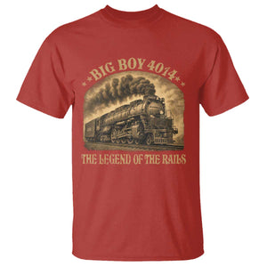 Steam Locomotive Legend of The Rails Train T Shirt