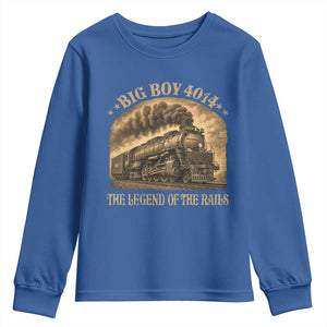 Steam Locomotive Legend of The Rails Train Youth Sweatshirt