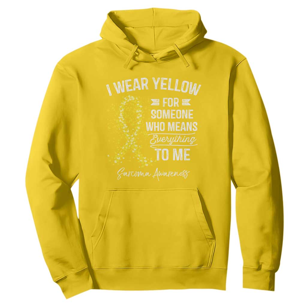 Sarcoma Awareness Hoodie I Wear Yellow For Someone Who Means Everything To Me TS11 Daisy Print Your Wear