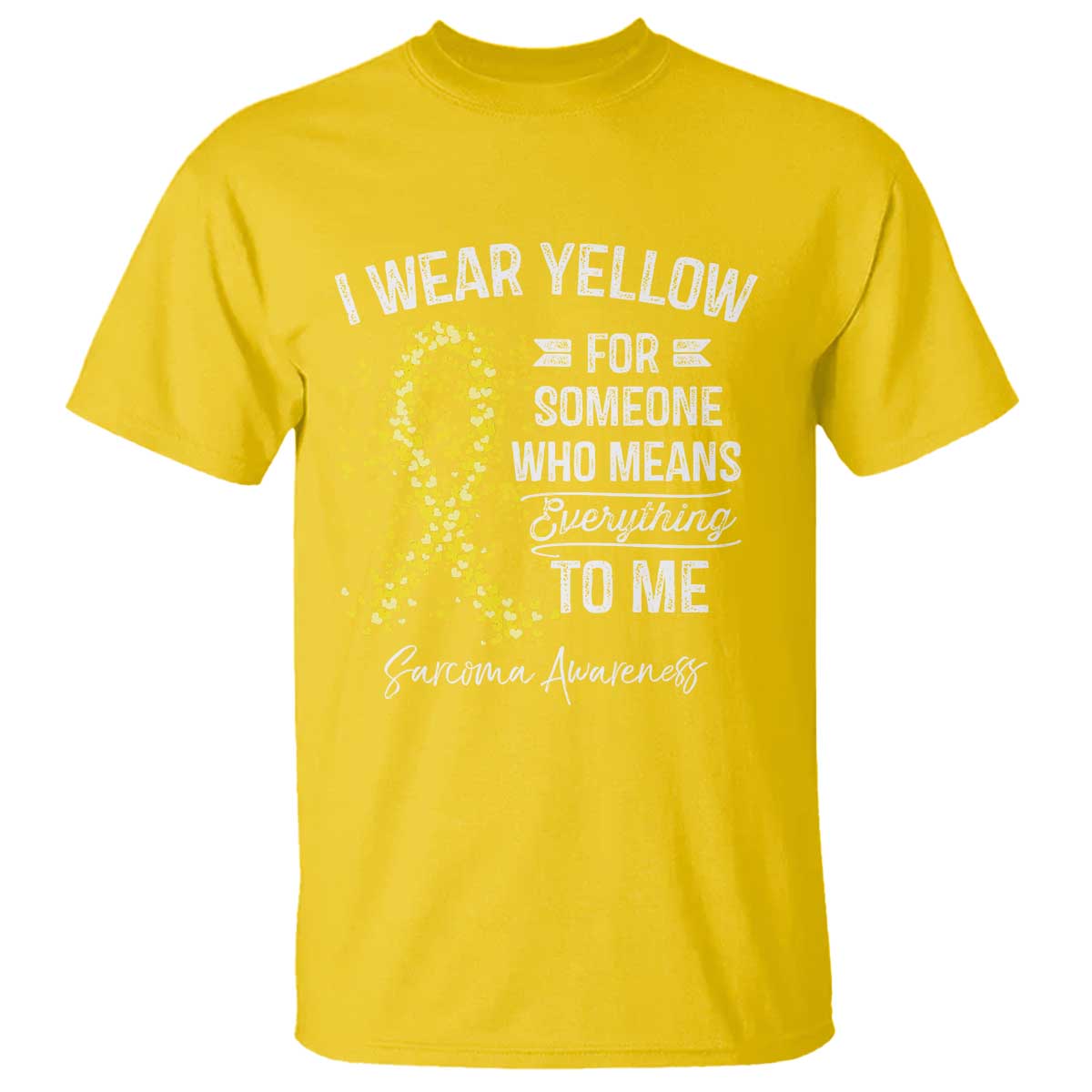 Sarcoma Awareness T Shirt I Wear Yellow For Someone Who Means Everything To Me TS11 Daisy Print Your Wear