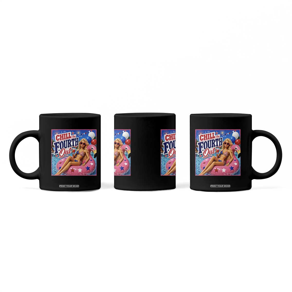 Chill The Fourth Out Doll Meme 4th of July Coffee Mug