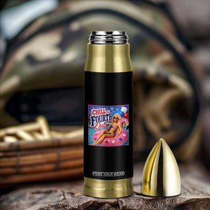 Chill The Fourth Out Doll Meme 4th of July Bullet Tumbler