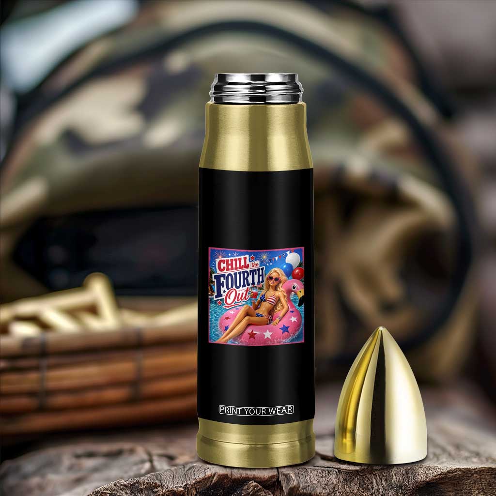 Chill The Fourth Out Doll Meme 4th of July Bullet Tumbler