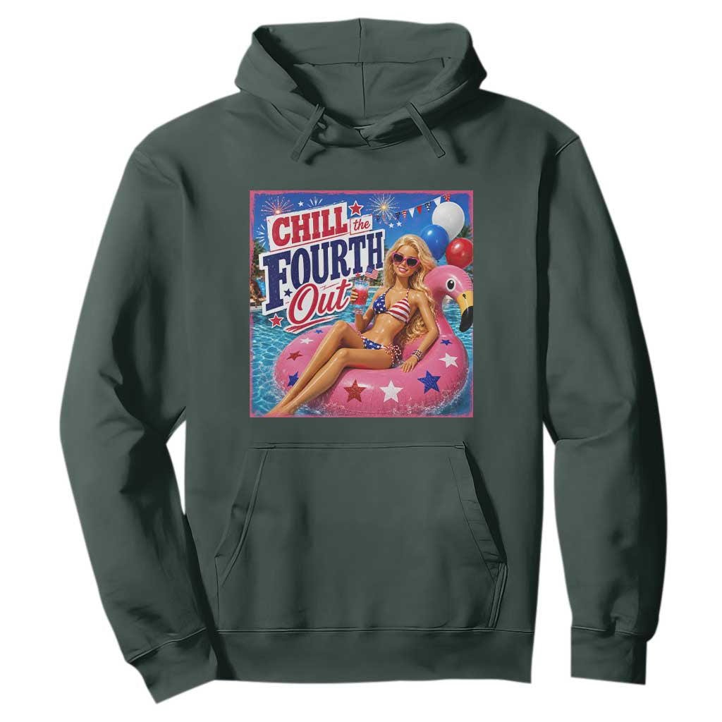 Chill The Fourth Out Doll Meme 4th of July Hoodie