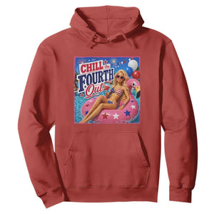 Chill The Fourth Out Doll Meme 4th of July Hoodie