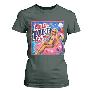 Chill The Fourth Out Doll Meme 4th of July T Shirt For Women