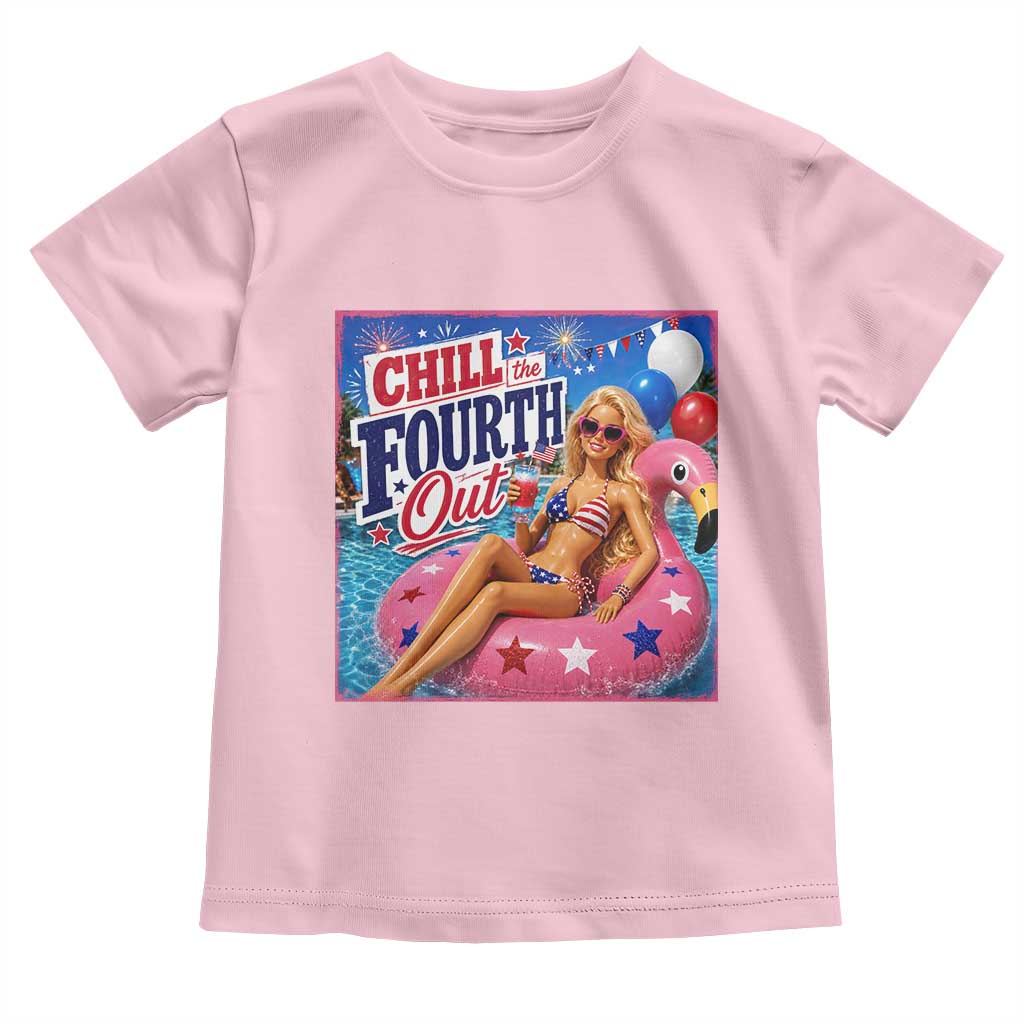 Chill The Fourth Out Doll Meme 4th of July Toddler T Shirt