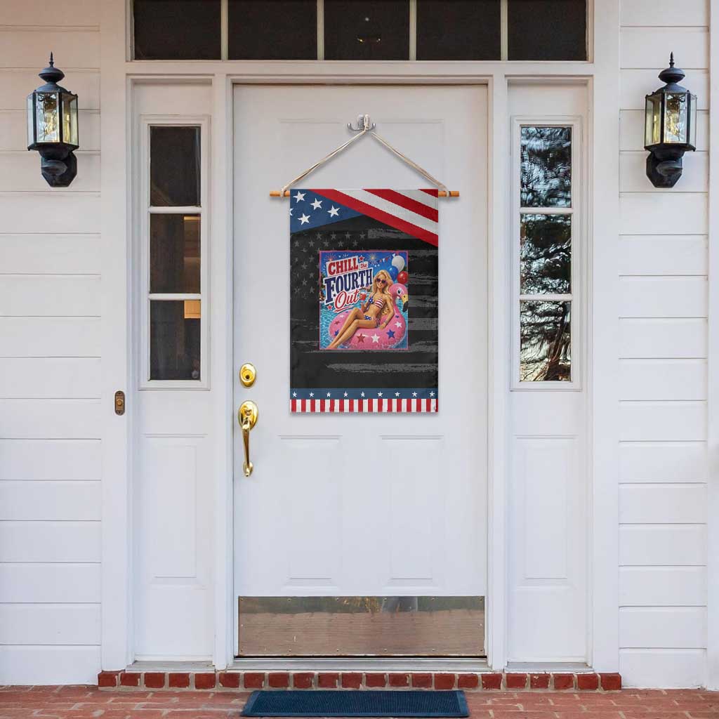 Chill The Fourth Out Doll Meme 4th of July Patriotic Garden Flag