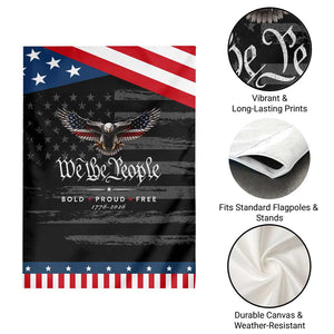 We The People Bald Eagle USA 250th Anniversary Bold Proud Free Patriotic Garden Flag TS11 Print Your Wear
