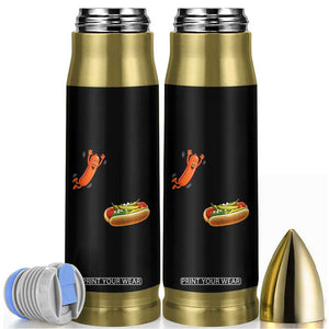 Funny Chicago Style Hot Dog Sausage Jumping Into Bun BBQ Bullet Tumbler