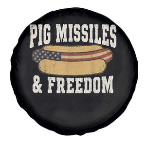 Pig Missiles And Freedom 4th of July Patriotic Hotdog Spare Tire Cover