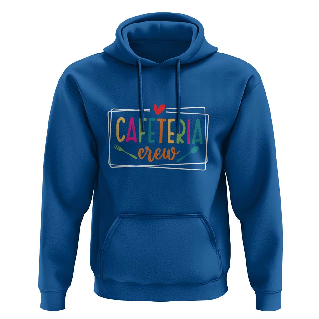 Cafeteria Crew Hoodie Lunch Lady Squad Spoon Fork TS11 Royal Blue Print Your Wear