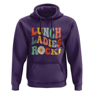 Lunch Ladies Rock Hoodie Retro Groovy Cafeteria Crew Egg Pencil TS11 Purple Print Your Wear