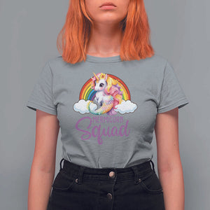 Mermicorn Squad T Shirt For Women Mermaids Unicorns Birthday Party Rainbow TS11 Sport Gray Print Your Wear