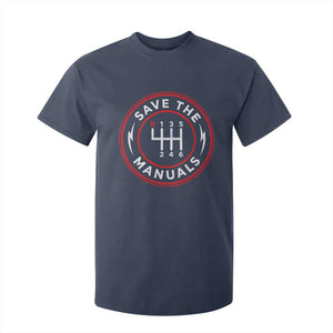 Save The Manuals Gear Shift Car Lover T Shirt For Kid