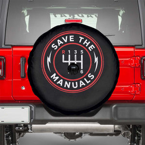 Save The Manuals Gear Shift Car Lover Spare Tire Cover