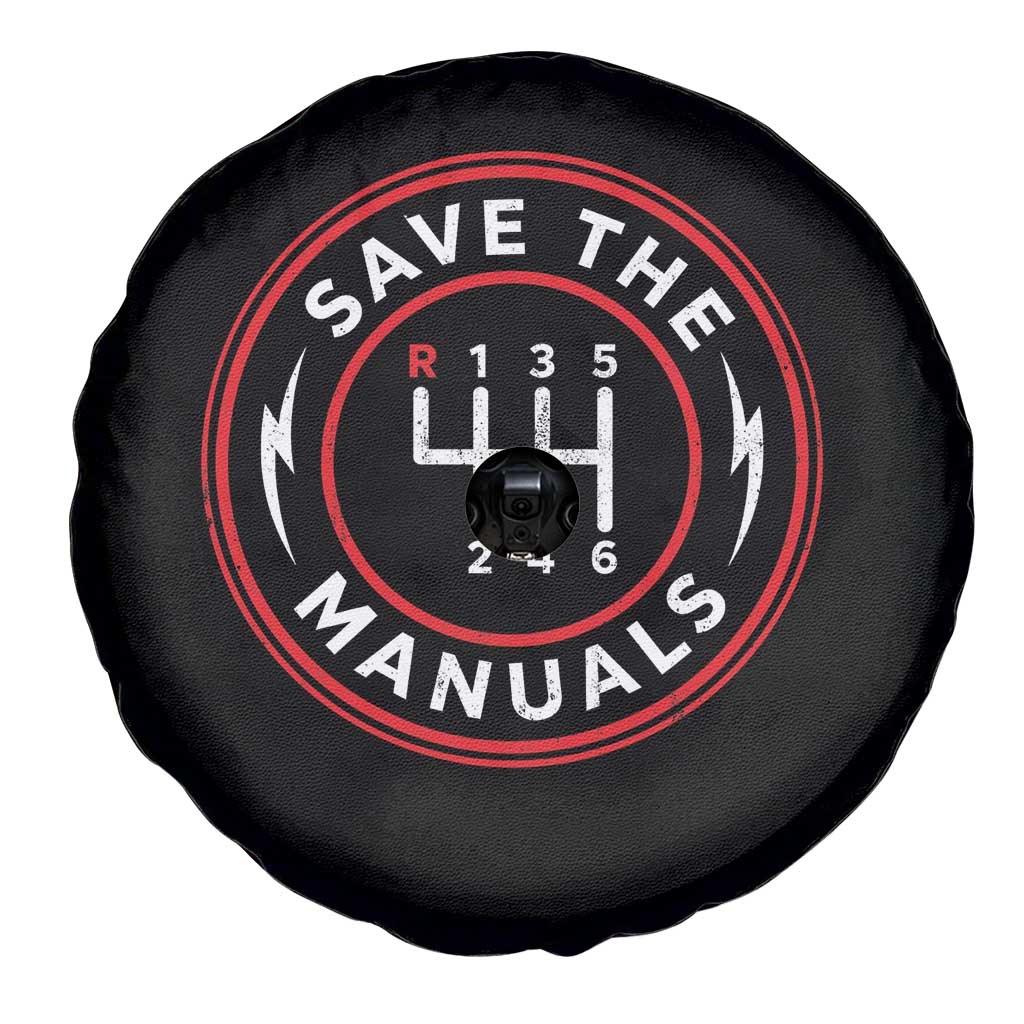 Save The Manuals Gear Shift Car Lover Spare Tire Cover