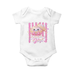 Birthday Girl Cute Glitter Dumpling Baby Onesie Kawaii Food Squishy Summer Stripes