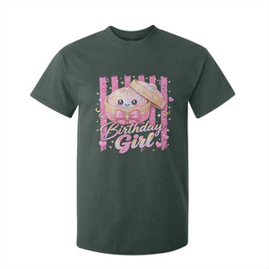 Birthday Girl Cute Glitter Dumpling T Shirt For Kid Kawaii Food Squishy Summer Stripes