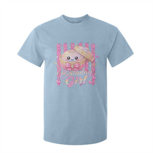 Birthday Girl Cute Glitter Dumpling T Shirt For Kid Kawaii Food Squishy Summer Stripes